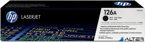 CE310A Lézertoner ColorLaserJet Pro CP1025 nyomtatóhoz, HP 126A fekete, 1,2k