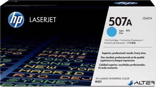 CE401A Lézertoner LaserJet M551 nyomtatóhoz, HP 507A kék, 6k
