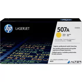  CE402A Lézertoner LaserJet M551 nyomtatóhoz, HP 507A, sárga, 6k