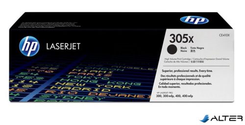 CE410X Lézertoner LaserJet Pro 300 MFP M375 nyomtatóhoz, HP 305X fekete, 4k