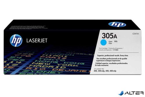 CE411A Lézertoner LaserJet Pro 300 MFP M375 nyomtatóhoz, HP 305A kék, 2,6k