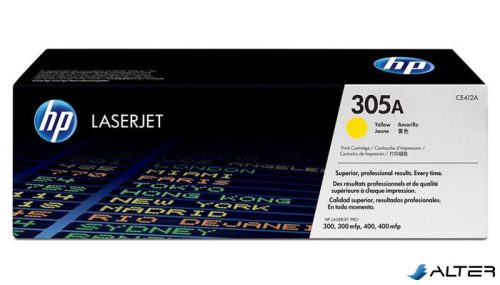 CE412A Lézertoner LaserJet Pro 300 MFP M375 nyomtatóhoz, HP 305A sárga, 2,6k