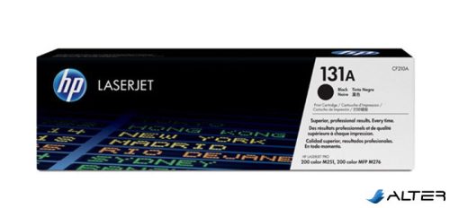 CF210A Lézertoner LaserJet Pro 200 M276N nyomtatóhoz, HP 131A fekete, 1,6k
