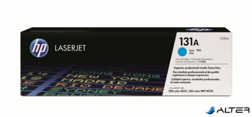 CF211A Lézertoner LaserJet Pro 200 M276N nyomtatóhoz, HP 131A kék, 1,8k