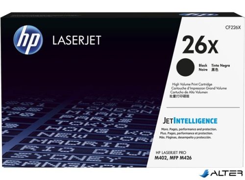 CF226X Lézertoner LaserJet Pro M402, 426 nyomtatókhoz, HP 26X fekete, 9k
