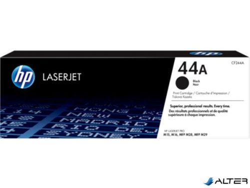 CF244A Lézertoner Laserjet Pro M15, M28 nyomtatókhoz, HP 44A, fekete, 1k