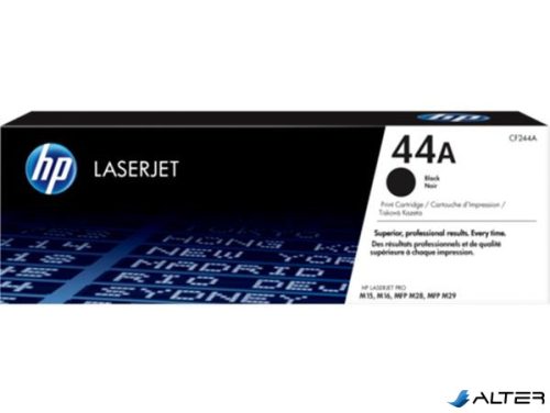 CF244A Lézertoner Laserjet Pro M15, M28 nyomtatókhoz, HP 44A, fekete, 1k