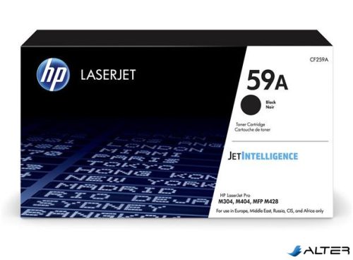 CF259A Lézertoner LaserJet Pro M404, MFP M428 nyomtatókhoz, HP 59A, fekete, 3k