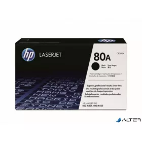   CF280A Lézertoner LaserJet Pro 400 M401 sorozat, M425 nyomtatókhoz, HP 80A, fekete, 2,7k