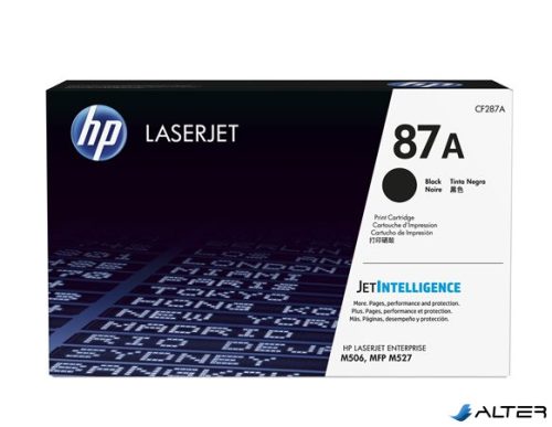 CF287A Lézertoner LaserJet M506, M527 nyomtatókhoz, HP 87A, fekete, 9k