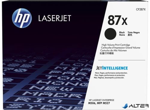 CF287X Lézertoner LaserJet M506, M527 nyomtatókhoz, HP 87X fekete, 18k