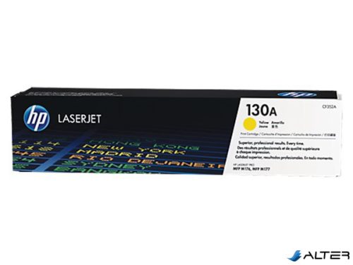 CF352A Lézertoner Color LaserJet Pro MFP M176n nyomtatóhoz, HP 130, sárga, 1k