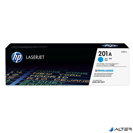 CF401A Lézertoner Color LaserJet Pro M252,M277 nyomtatóhoz, HP 201A kék 1,4k