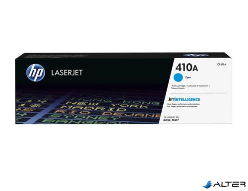 CF411A Lézertoner ColorLaserJet M452/477 nyomtatókhoz, HP kék, 2,3k
