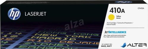 CF412A Lézertoner ColorLaserJet M452/477 nyomtatókhoz, HP 410A, sárga, 2,3k