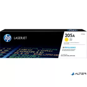   CF532A Lézertoner  HP Color Laserjet MFP M181fw nyomtatókhoz, HP 205A, sárga, 0,9k