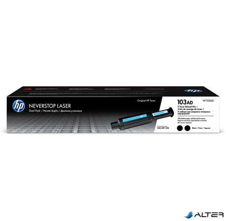 W1103AD Lézertoner Neverstop 1000, 1200 nyomtatókhoz, HP 103AD, fekete, 2*2,5k