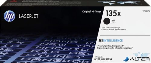 W1350X Lézertoner LaserJet M209, MFP M234 nyomtatókhoz, HP 135X, fekete, 2,4k