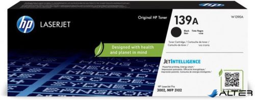 W1390A Lézertoner HP Laser Jet Pro MFP 3102 nyomtatókhoz, HP 139A, fekete, 1500 oldal