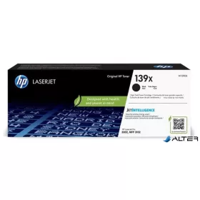   W1390X Lézertoner HP Laser Jet Pro MFP 3102 nyomtatókhoz, HP 139X, fekete, 4000 oldal
