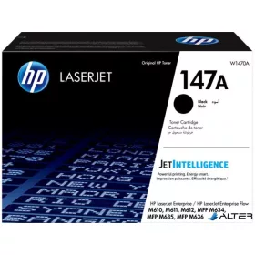   W1470A Lézertoner HP Laserjet Enterprise M611DN, M635H nyomtatókhoz, HP 147A, fekete, 10,5k