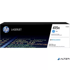   W2031X Lézertoner Color LaserJet Pro M454, MFP M479 nyomtatókhoz, HP 415X, cián, 6k