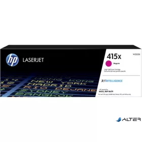   W2033X Lézertoner Color LaserJet Pro M454, MFP M479 nyomtatókhoz, HP 415X, magenta, 6k