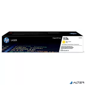   W2072A Lézertoner Color Laser 150, MFP178, MFP179 nyomtatókhoz, HP 117A, sárga, 0,7k