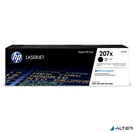 W2210X Lézertoner Color LaserJet Pro M182N, M183FW nyomtatókhoz, HP 207X, fekete, 3,15k