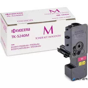 TK5240 Lézertoner M5526CDN, 5526CDW, P5026CDN, 5026CDW nyomtatókhoz, KYOCERA vörös, 3k