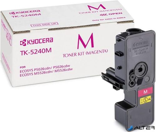 TK5240 Lézertoner M5526CDN, 5526CDW, P5026CDN, 5026CDW nyomtatókhoz, KYOCERA vörös, 3k