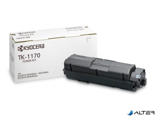 TK1170 Lézertoner M2040DN, 2540DN, 2640IDW nyomtatókhoz, KYOCERA fekete, 7,2k