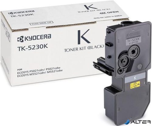 TK5230 Lézertoner M5521CDN, 5521CDW, P5021CDN, 5021CDW nyomtatókhoz, KYOCERA fekete, 2,6k