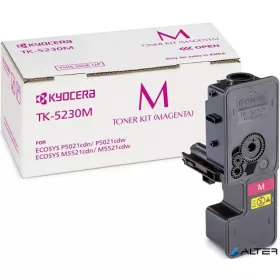 TK5230 Lézertoner M5521CDN, 5521CDW, P5021CDN, 5021CDW nyomtatókhoz, KYOCERA vörös, 2,2k