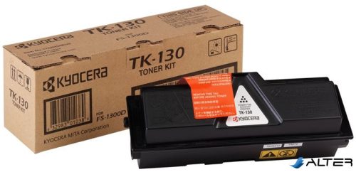 TK130 Lézertoner FS 1028DP MFP, 1300D nyomtatóhoz, KYOCERA fekete, 7,2k