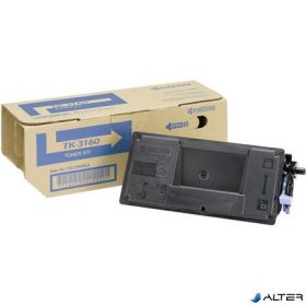 TK3160 Lézertoner P3045dn, 3050dn, 3055dn, 3060dn nyomtatókhoz, KYOCERA fekete, 12,5k