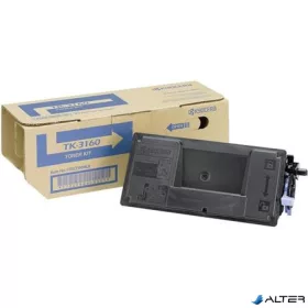 TK3160 Lézertoner P3045dn, 3050dn, 3055dn, 3060dn nyomtatókhoz, KYOCERA fekete, 12,5k