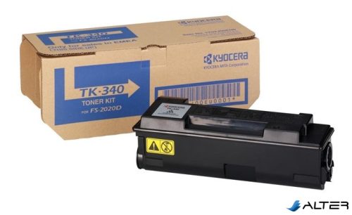 TK340 Lézertoner FS 2020DN nyomtatóhoz, KYOCERA fekete, 12k