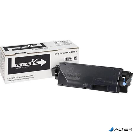 TK5140K Lézertoner  P6130cdn, M6030cdn, M6530cdn nyomtatókhoz, KYOCERA, fekete, 7k