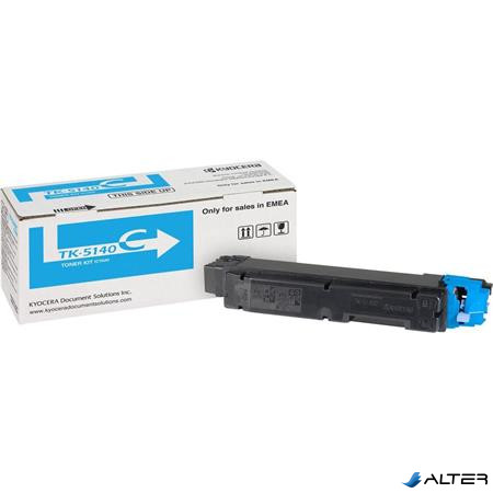 TK5140C Lézertoner P6130cdn, M6030cdn, M6530cdn nyomtatókhoz, KYOCERA kék, 5k
