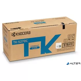   TK5270C Lézertoner ECOSYS M6230cidn, P6230cdn nyomtatókhoz, KYOCERA, cián, 6K