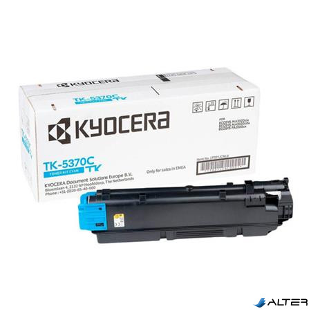 TK5370C Lézertoner ECOSYS MA3500cifx, MA3500cix nyomtatókhoz, KYOCERA, cián, 5K