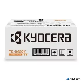   TK5450Y Lézertoner ECOSYS MA2600cfx, PA2600cwx nyomtatókhoz, KYOCERA, sárga, 3,2K