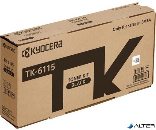TK6115 Lézertoner ECOSYS M4125idn, M4132idn nyomtatóhoz, KYOCERA, fekete, 15k