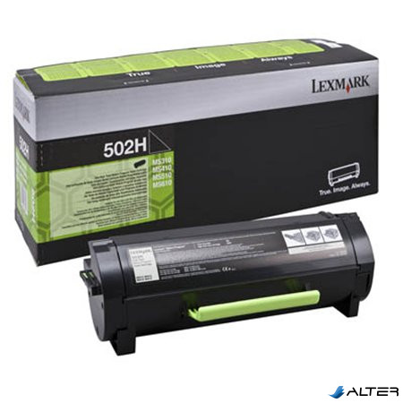 50F2H00 Lézertoner MS310/410/510/610 nyomtatóhoz, LEXMARK fekete,5k (return)