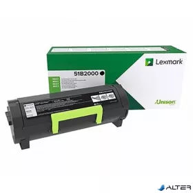   51B2000 Lézertoner MS/317/417/517/617 nyomtatókhoz, LEXMARK, fekete, 2,5k (return)