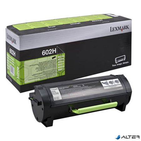 60F2H00 Lézertoner MX310/410/510/511/611 nyomtatóhoz, LEXMARK fekete,10k (return)