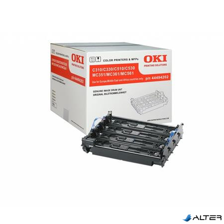 44494202 Dobegység C310, 330, 510, 530 nyomtatókhoz, OKI, b+c+m+y, 20k
