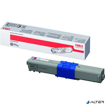 44469705 Lézertoner C310, 330, 510, 530 nyomtatókhoz, OKI vörös, 2k