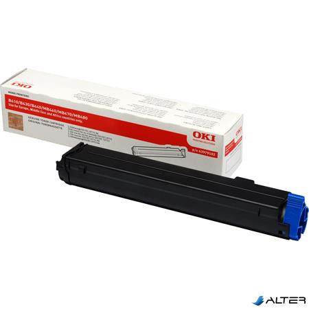 43979102 Lézertoner B410, B430, B440 nyomtatókhoz, OKI fekete, 3,5k